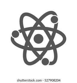 Atom science chemistry icon vector illustration graphic design