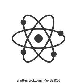 atom science chemistry molecule icon. Isolated and flat illustration. Vector graphic