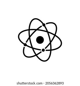 Designvorlage für Atom Science Icon Vektorgrafik einzeln