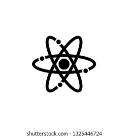 Atom science icon design template vector isolated illustration