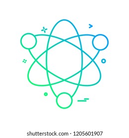 atom science icon vector design