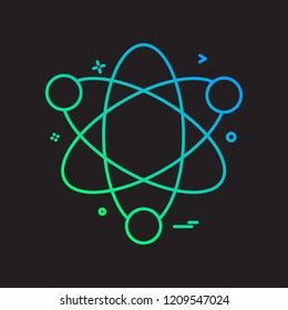 atom science icon vector design