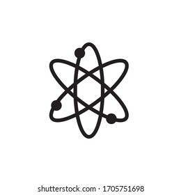 Atom Science Icon Vector Illustration