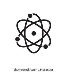 Atom Science Icon Vector Illustration