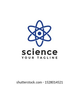 Atom Science Lab Logo Design Template