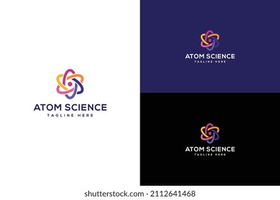 Atom Science Logo Design Template