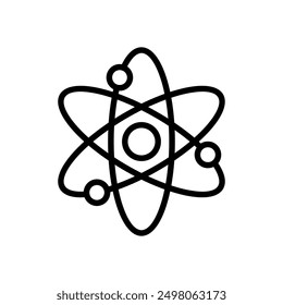 atom, science, molecule icon symbol vector template