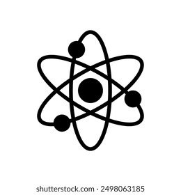 atom, science, molecule icon symbol vector template