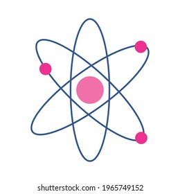 atom science molecule isolated style