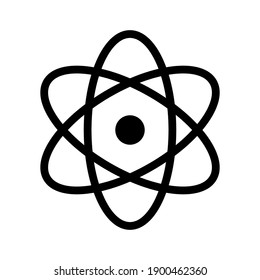 Atom, science, physics icon vector image. Can also be used for education. Suitable for use on web apps, mobile apps and print media.