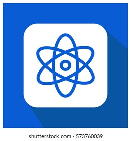 Atom science vector icon