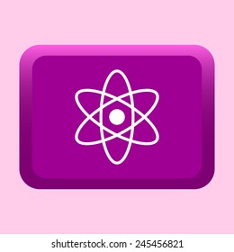 Atom sign icon
