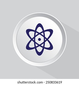 Atom sign icon
