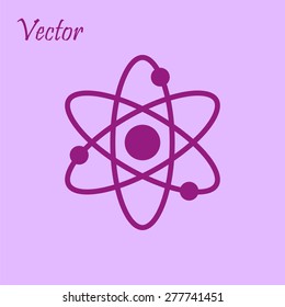 Atom sign icon