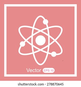 Atom sign icon