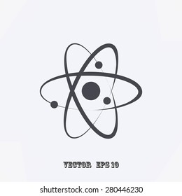 Atom sign icon