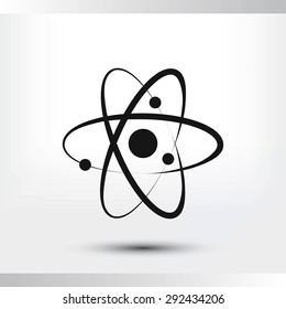 Atom sign icon