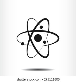 Atom sign icon