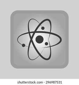Atom sign icon