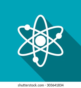 Atom sign icon
