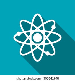 Atom sign icon