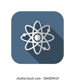 Atom sign icon