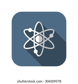 Atom sign icon
