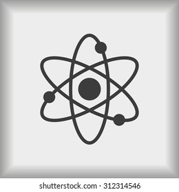 Atom sign icon