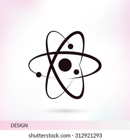 Atom sign icon