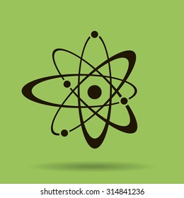 Atom sign icon