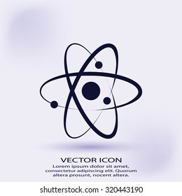 Atom sign icon