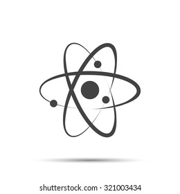 Atom sign icon