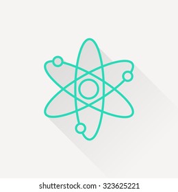 Atom sign icon