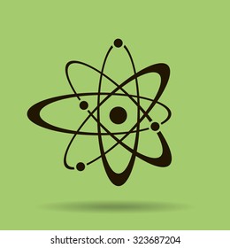Atom sign icon