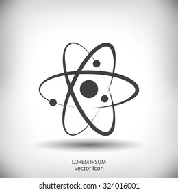 Atom sign icon