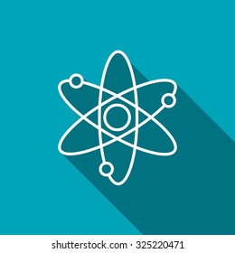 Atom sign icon