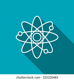 Atom sign icon