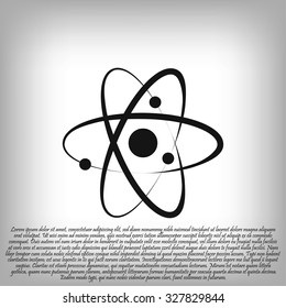 Atom sign icon