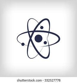 Atom sign icon