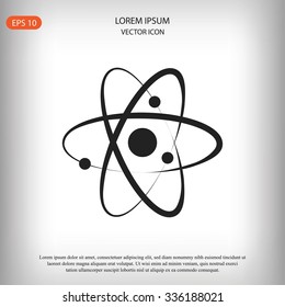 Atom sign icon