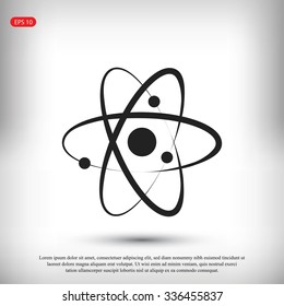 Atom sign icon