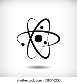 Atom sign icon