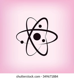 Atom sign icon