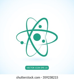 Atom sign icon