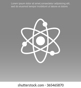 Atom sign icon