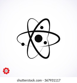 Atom sign icon