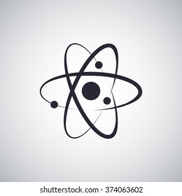 Atom sign icon