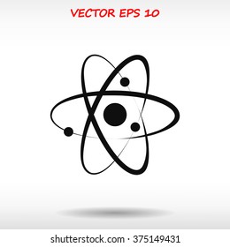 Atom sign icon