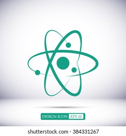Atom sign icon