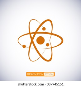 Atom sign icon